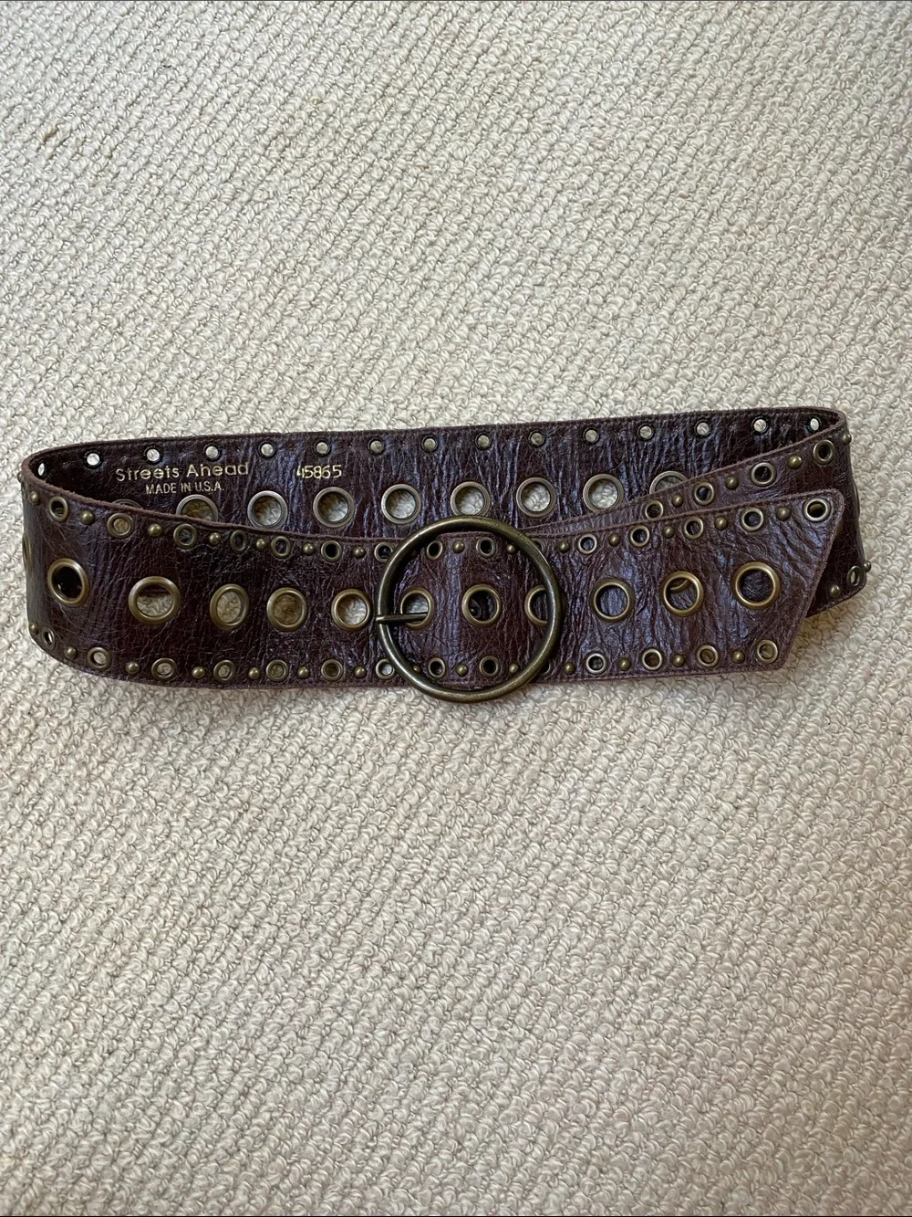 Streets Ahead Genuine Brown Leather Belt